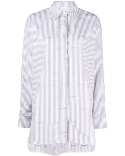 Givenchy Camisa de vestir con motivo de rayas - Blanco