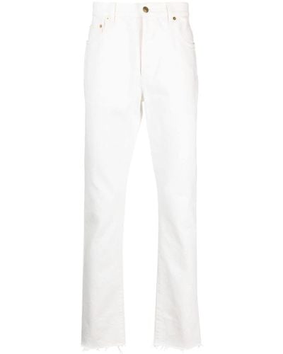 Gucci Jean à patch logo - Blanc