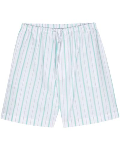 Baserange Kolla Striped Shorts - Blue