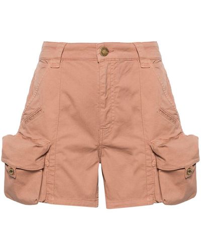 Pinko Halbhohe Cargo-Shorts - Pink