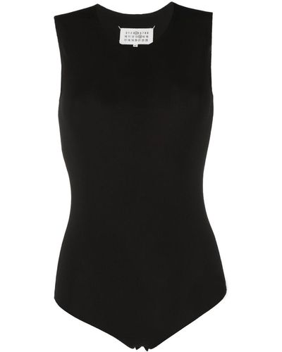 Maison Margiela Maison Margiela Viscose Bodysuit - Black