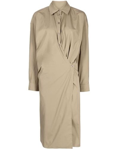 Lemaire Twisted Poplin Shirtdress - Natural