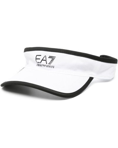 EA7 Casquette ouverte à logo - Blanc