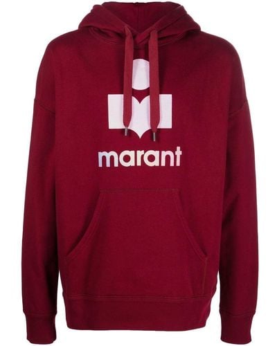 Isabel Marant Sudadera con capucha y logo - Rojo