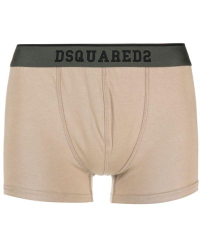 DSquared² Boxer a righe con banda logo - Neutro