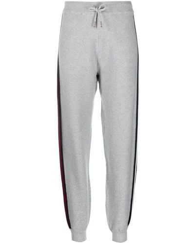 Tommy Hilfiger Stripe-detail Knitted Track Trousers - Grey