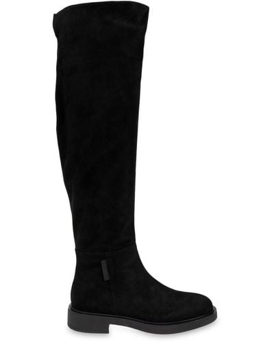 Gianvito Rossi Lexington Leather Boots - Black