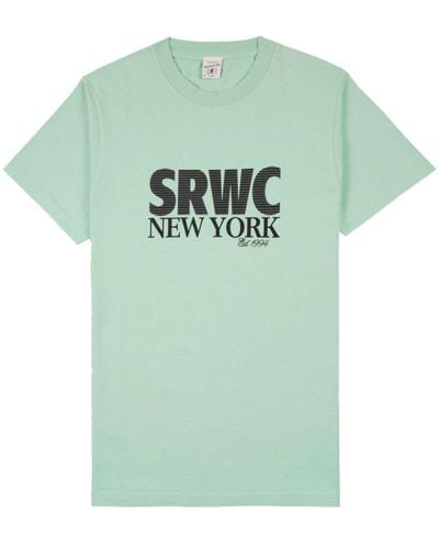 Sporty & Rich T-shirt SRWC 94 en coton - Vert