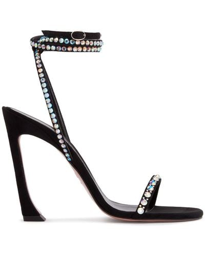 Piferi Fade 100mm Crystal-embellished Sandals - Black
