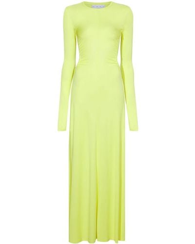 Proenza Schouler Vestido largo con espalda abierta - Amarillo