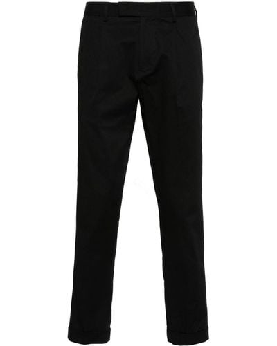 Low Brand Pleat-detail Pants - Black