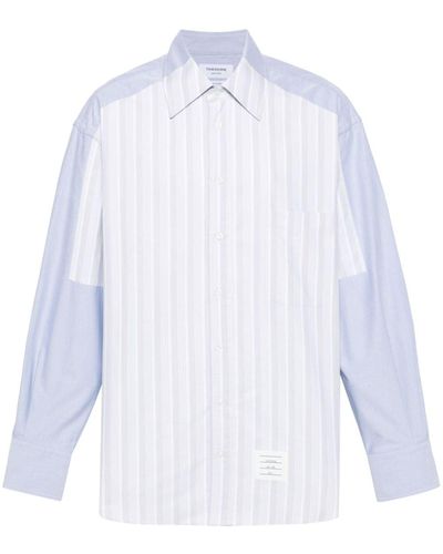 Thom Browne Hemd im Patchwork-Look - Weiß
