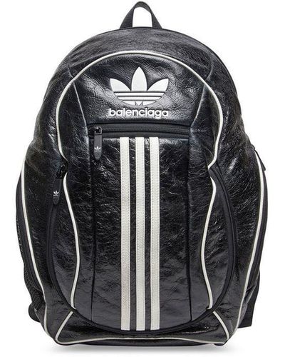 Balenciaga X Adidas sac à dos à logo - Noir