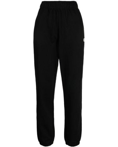 Chocoolate Logo-patch Cotton Track Trousers - Black
