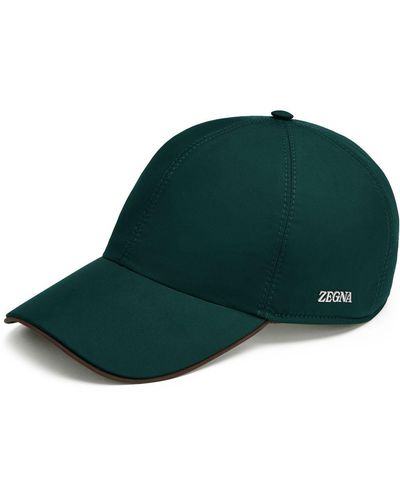 Zegna Baseballkappe mit Logo-Prägung - Grün