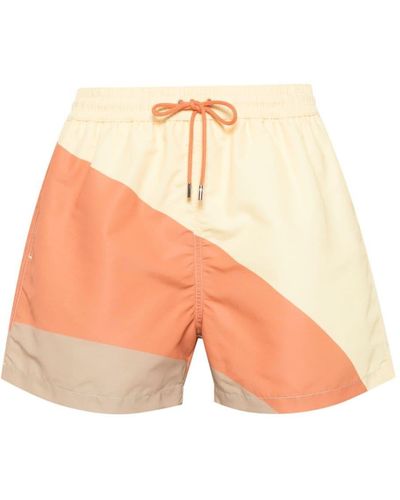 Paul Smith Striped Swim Shorts - Pink