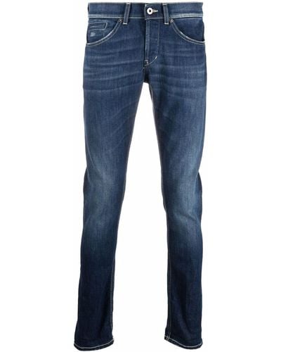 Dondup Mid-rise Slim-fit Jeans - Blue