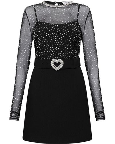 Rebecca Vallance Cecile Rhinestone-embellished Minidress - Black