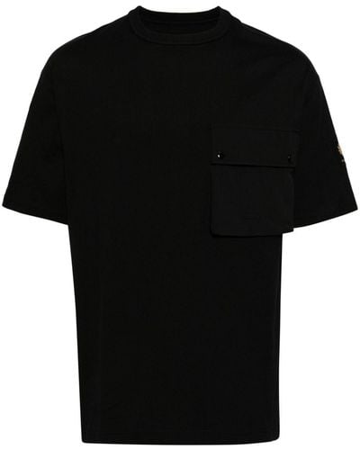 Belstaff Flap-pocket Cotton T-shirt - Black