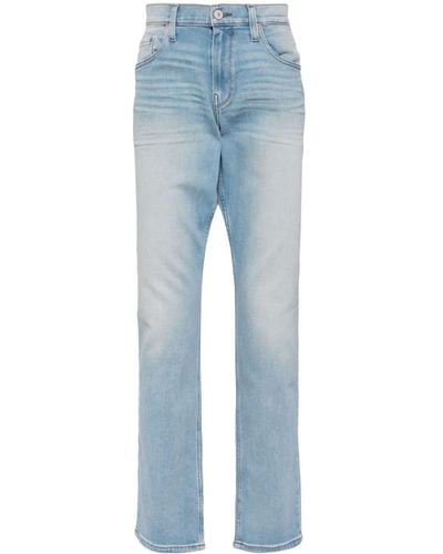 PAIGE Tief sitzende Federal Slim-Fit-Jeans - Blau