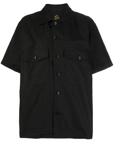 Needles Camisa con bolsillos de solapa - Negro