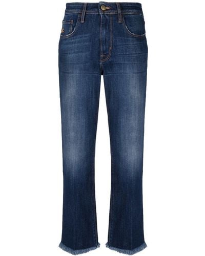 Jacob Cohen Kate Cropped Straight-leg Jeans - Blue