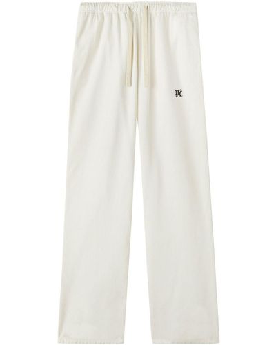 Palm Angels Hose mit Kordelzug - Weiß