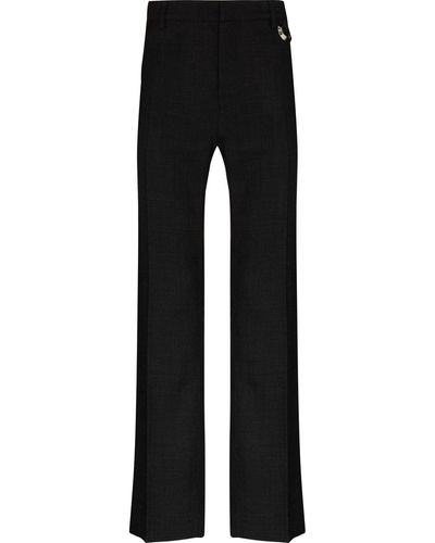STEFAN COOKE Sequin-embellished Straight-leg Pants - Gray