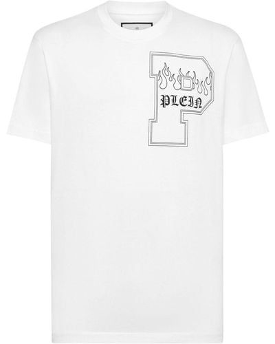 Philipp Plein Short-sleeve Round Neck T-shirt - White