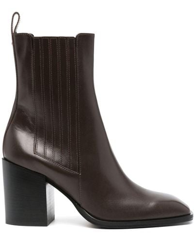 Aeyde Nat 75mm Chelsea Ankle Boots - Brown