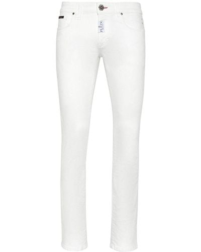 Philipp Plein Tief sitzende Skinny-Jeans - Weiß