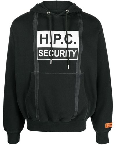 Heron Preston Sudadera H.P.C Security Tape con capucha - Negro