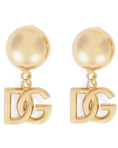 Dolce & Gabbana Dg-logo Clip-on Earrings - Multicolor
