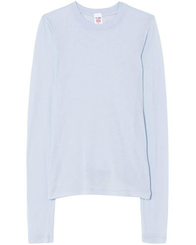 RE/DONE Semi-sheer Cotton Top - White