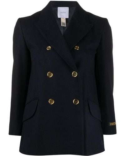 Patou Double Breasted Jacket - Black
