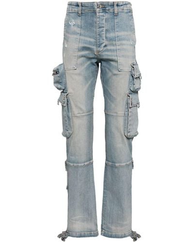 Amiri Tactical cargo straight jeans - Blau