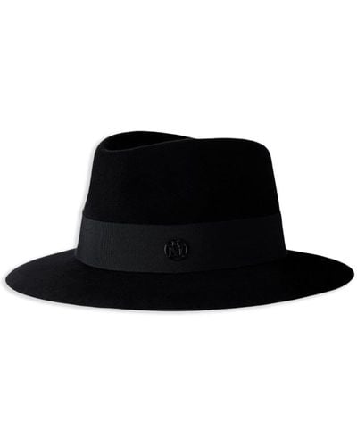 Maison Michel André Felt Fedora Hat - Black