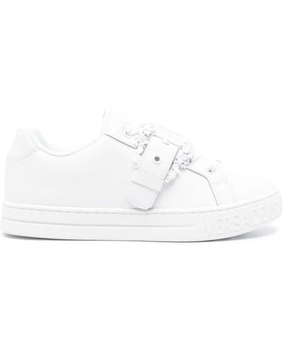 Versace Court 88 Leather Sneakers - White