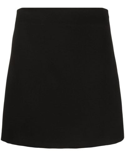 Atu Body Couture High-waist A-line Mini Skirt - Black
