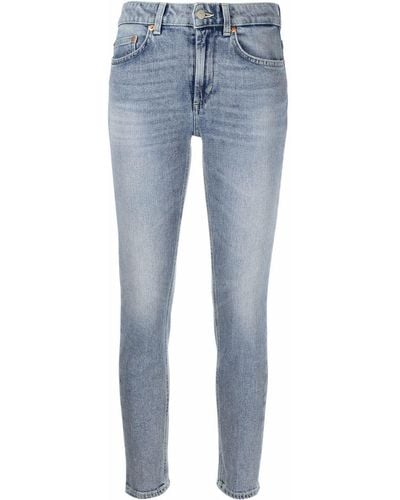 Dondup Marilyn Slim-fit Cropped Jeans - Blue