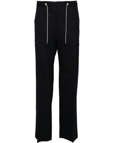 Corneliani Pantalones ajustados con cordones - Negro