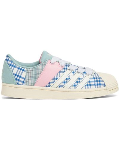 adidas Baskets à design patchwork - Bleu