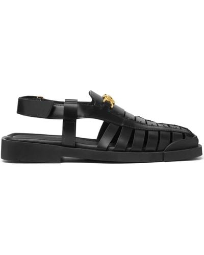 Versace Sandalias Medusa '95 con diseño enrejado - Negro