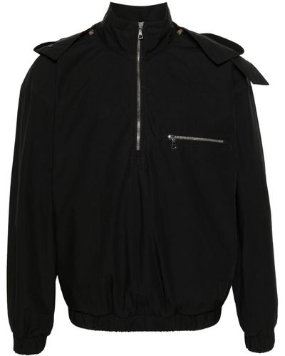 Rier Half-zip Windbreaker Jacket - Black