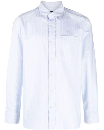 Tom Ford Striped Cotton Shirt - White