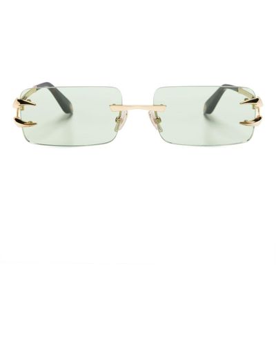 Roberto Cavalli Square-frame Metallic Sunglasses