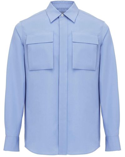Alexander McQueen Camicia Military - Blu