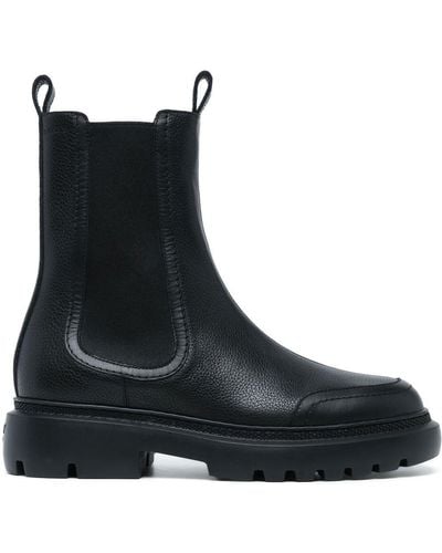 Bally Ginny 30mm Leather Boots - Black