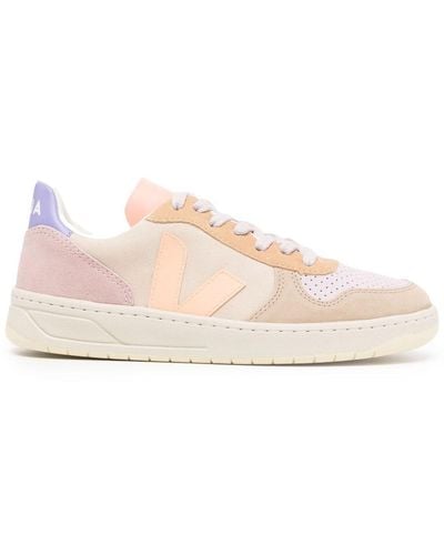 Veja V-10 Panelled Low-top Trainers - Multicolour
