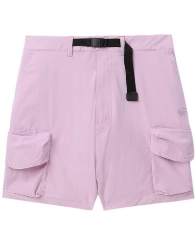 Chocoolate Cargo-Shorts mit Gürtel - Pink